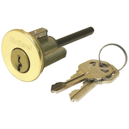 Kwikset 660 Replacement Cylinder Polished Brass 15843-3